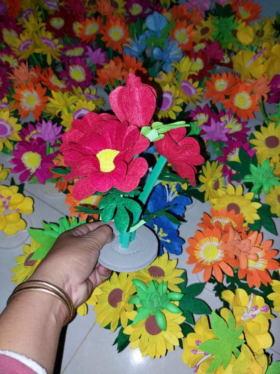 (ĐỒ DÙNG MẦM NON) 1 HOA NỈ