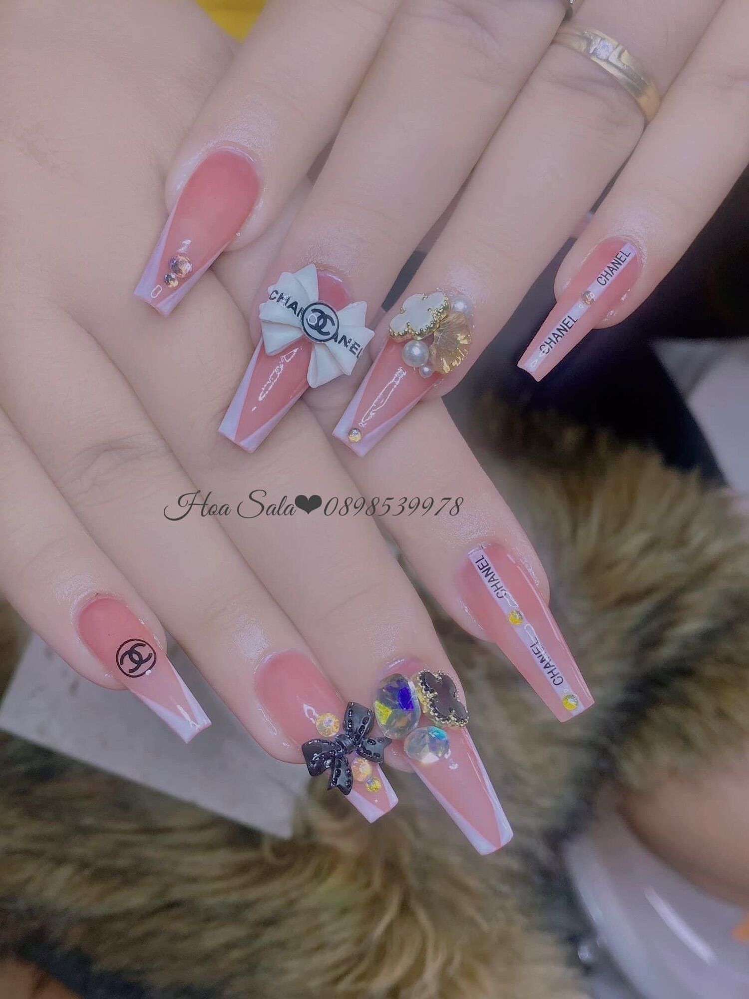 Charm Nail 4 lá trang trí móng