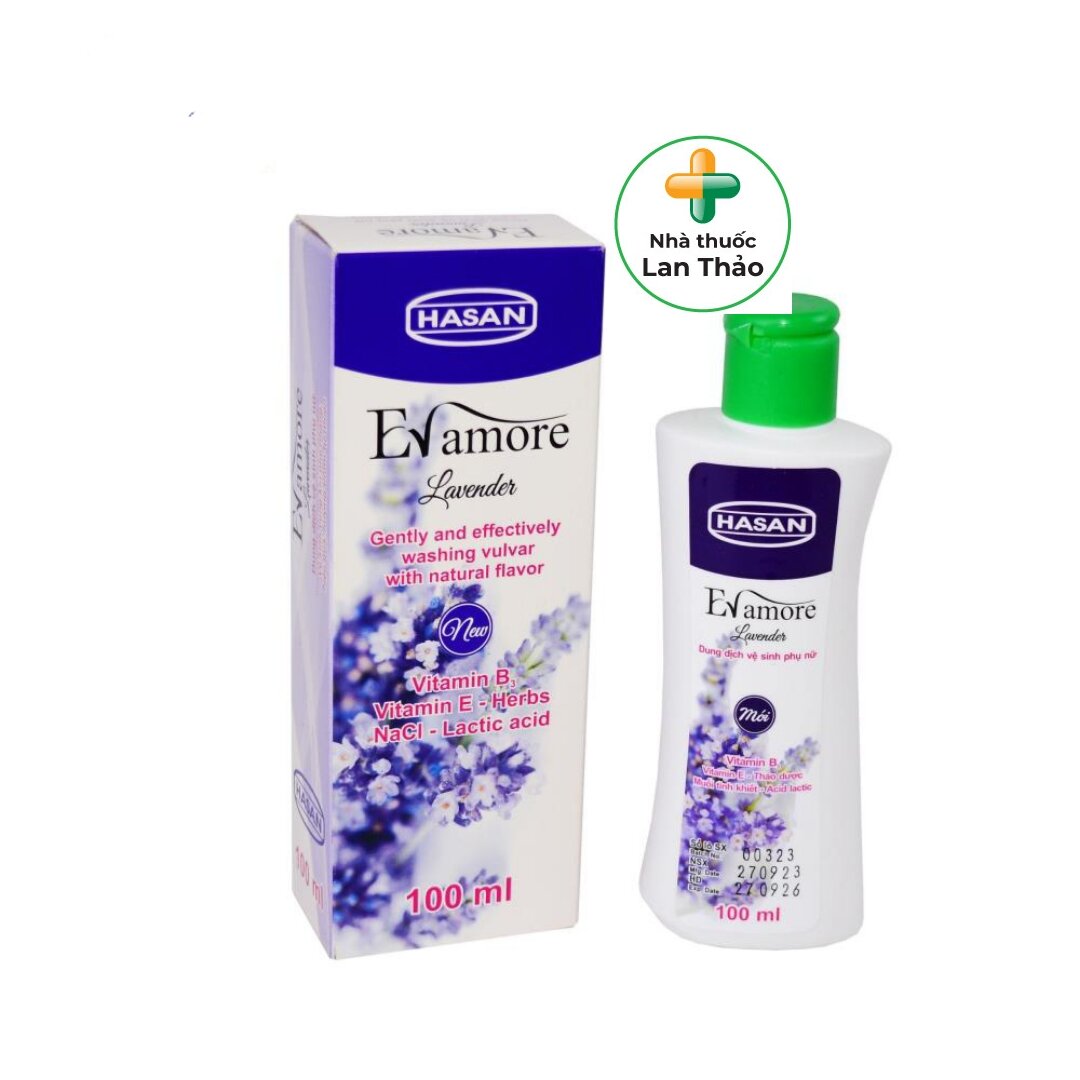 Dung dịch vệ sinh phụ nữ evamore lavender chai 100ml