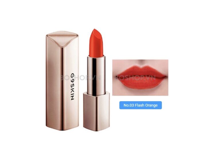 Son lì g9skin first v-fit lipstick# 💄 03 flash orange