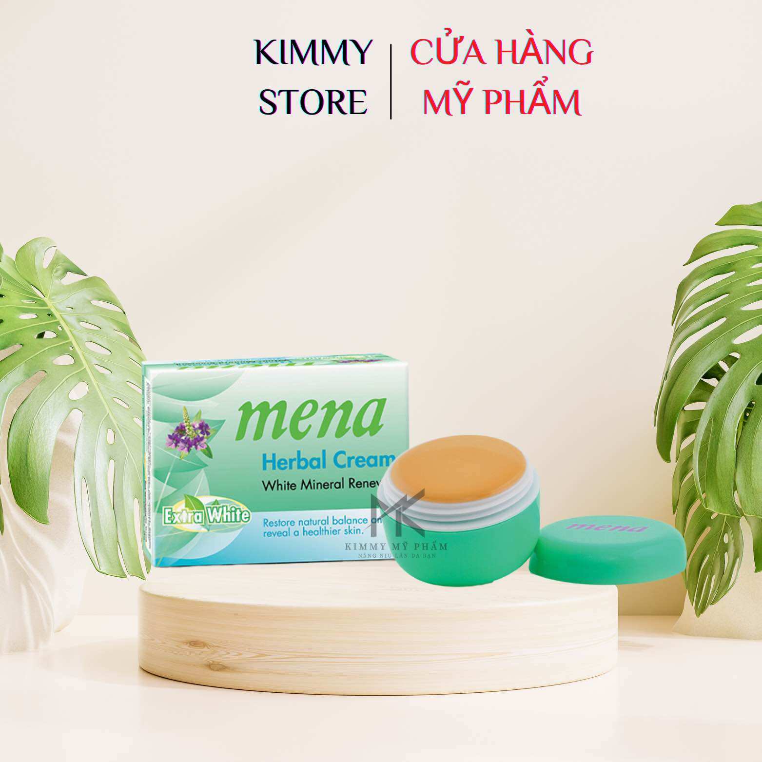 kem trắng da Mena xanh thái lan