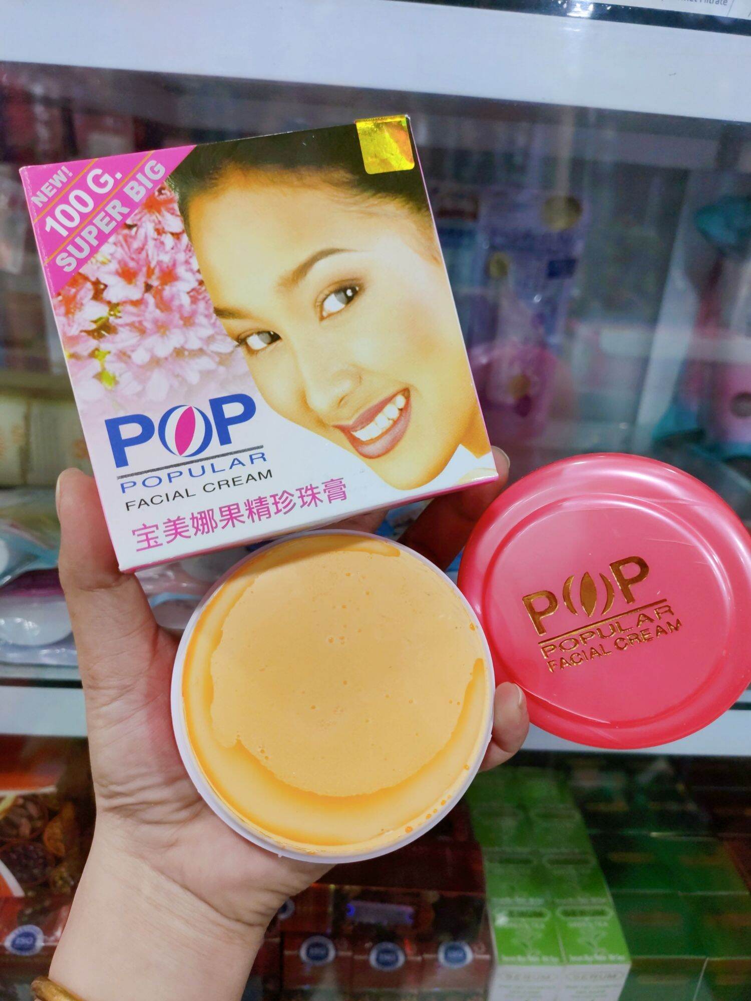 [ CHÍNH HÃNG THÁI ] Kem Dưỡng Trắng Mịn Da Mờ Sạm POP Hồng Thái Lan 100g