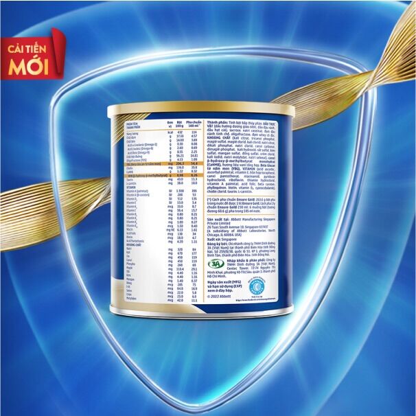 Sữa Bột Ensure Gold Vani 380g