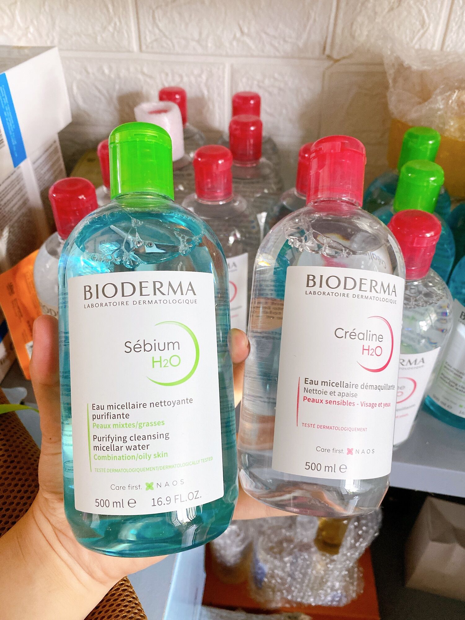 Nước tẩy trang Bioderma 500ml bản Pháp
