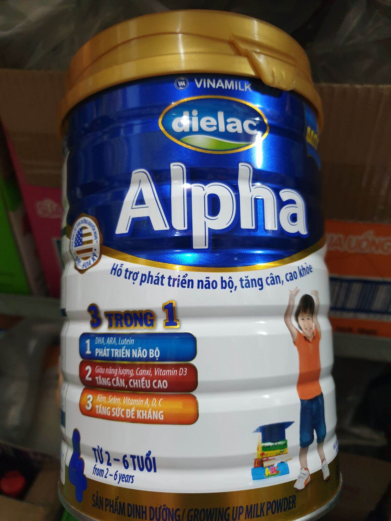 Sữa bột Alpha step 4 900g cho trẻ từ 2 đến 6 tuổi