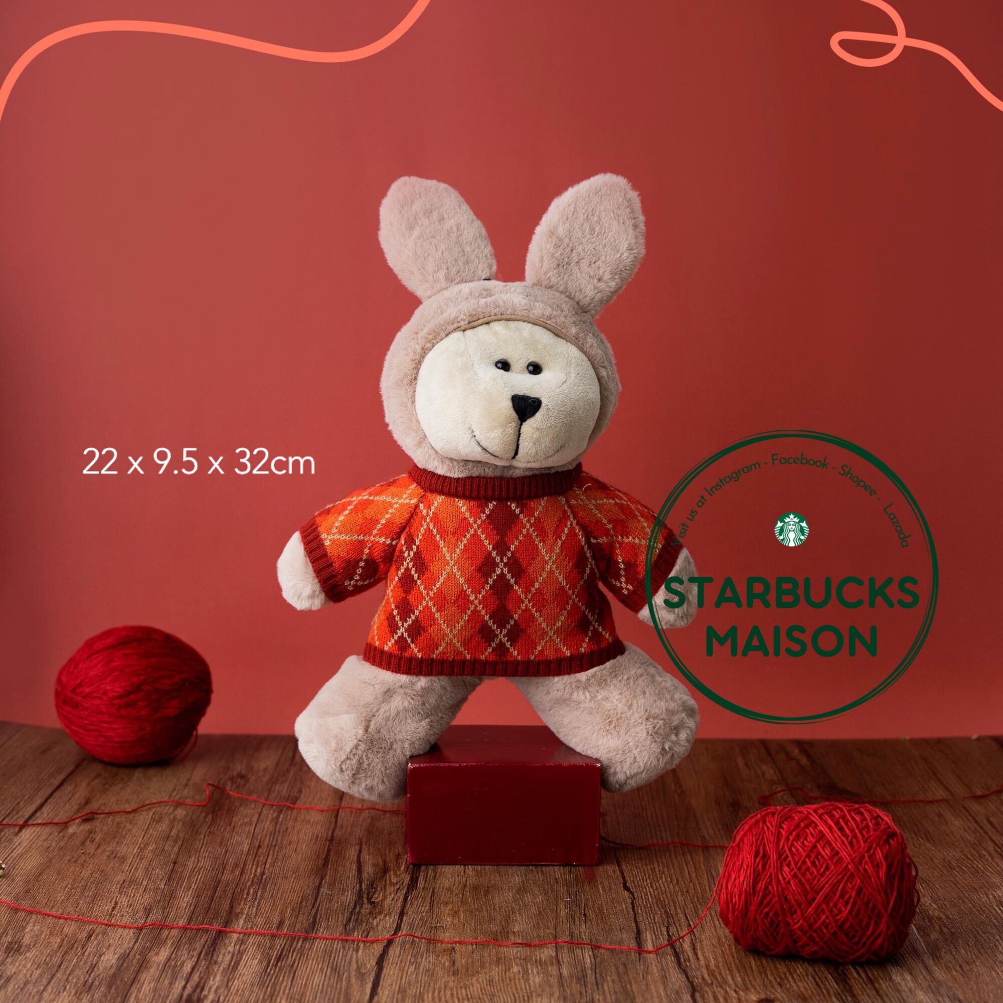 |chính hãng| gấu bông starbucks bearista