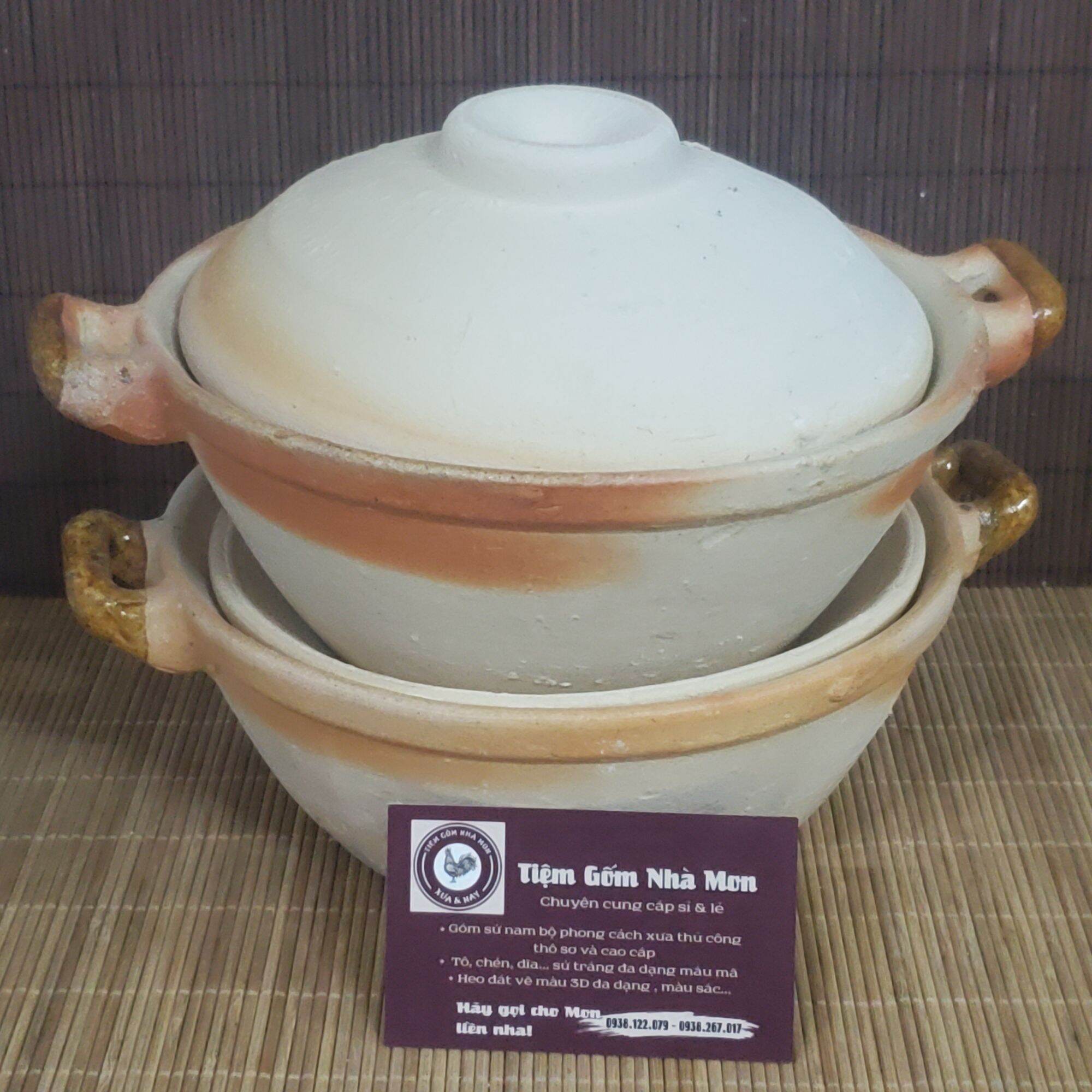 🍀🍀💢🔥NỒI ĐẤT MEN SIZE LỚN 20CM🔥💢🍀🍀(Nồi men như hình 100%)👍 Sỉ sll có sẵn😉