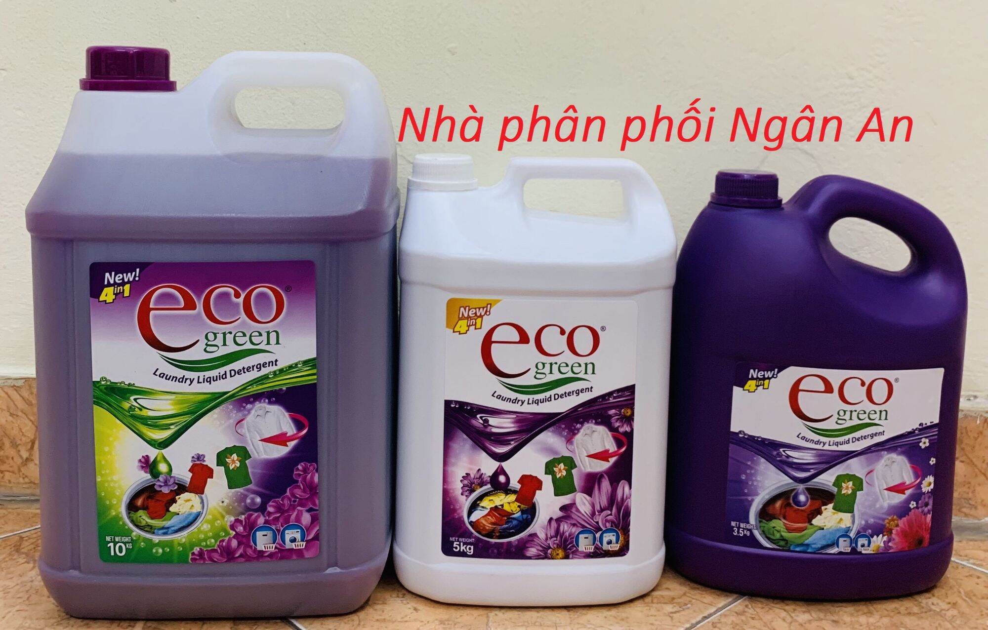 Nước giặt Ecogreen Tím 9.5kg