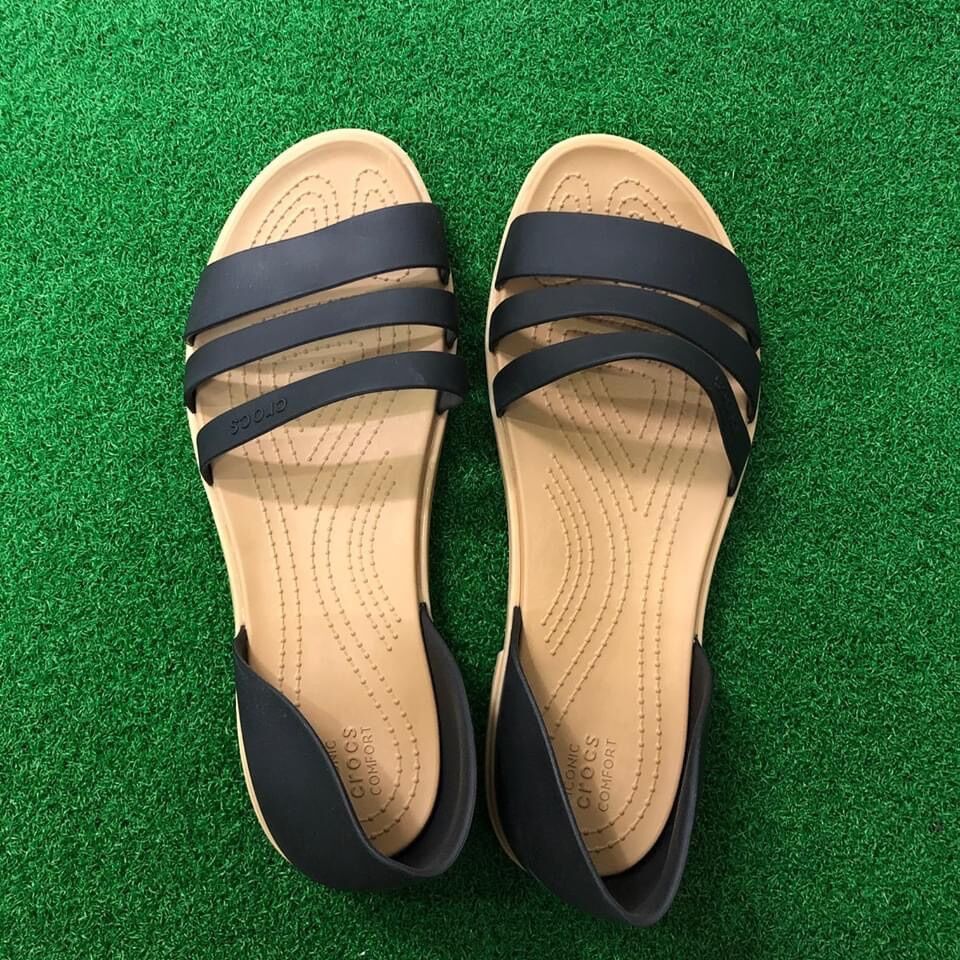 SANDAL CROCS- TULUM OPEN FLAT CHO NỮ
