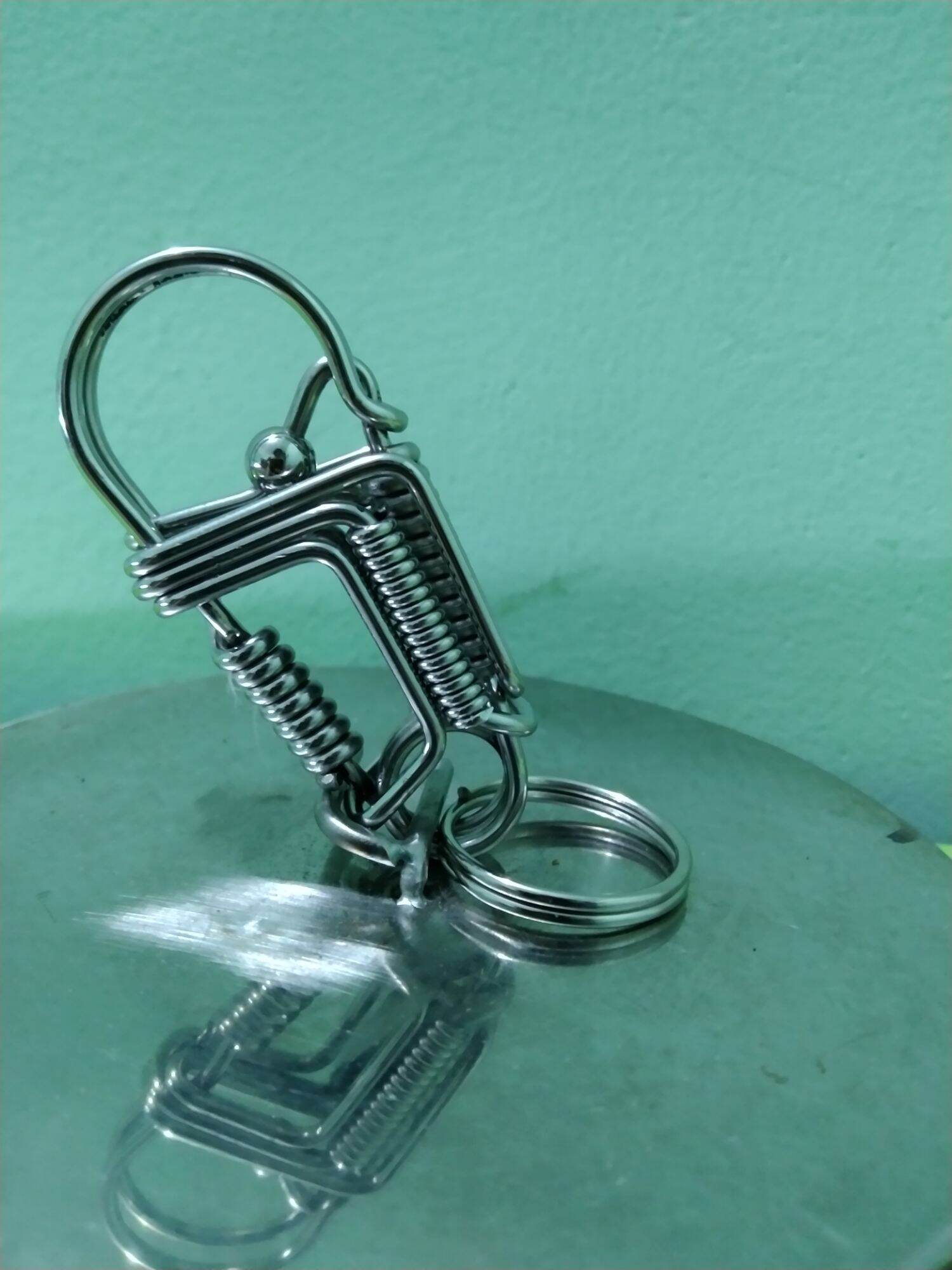 Móc khóa 2 ly inox 304 💯 thủ công hàng càng sài càng chắc 👌