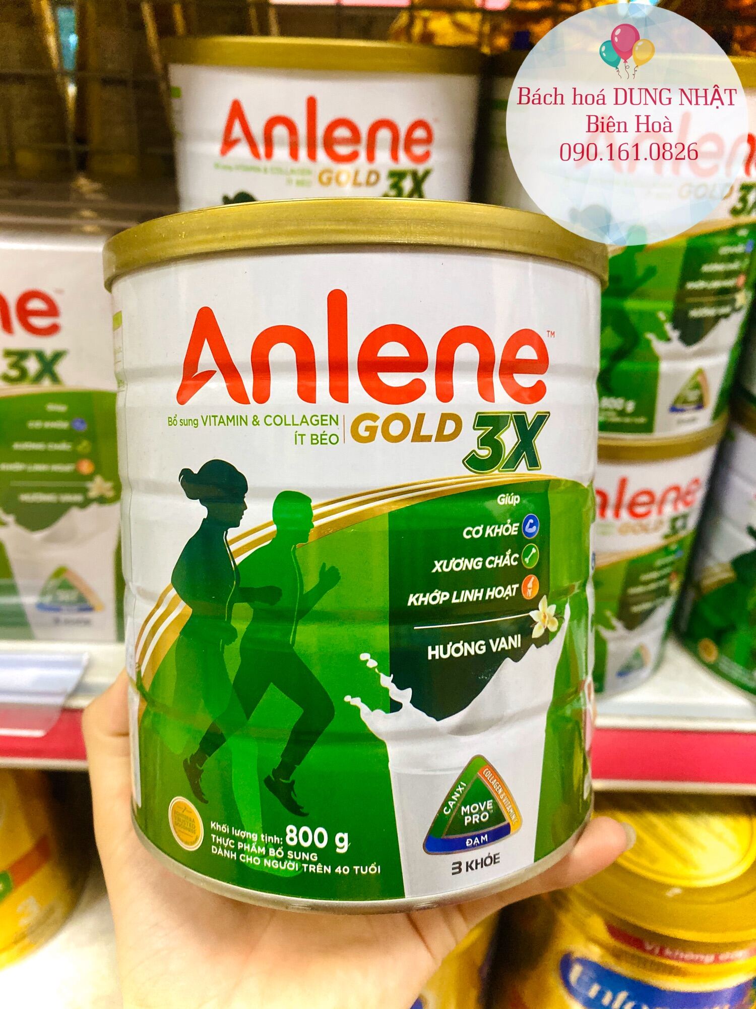 Sữa bột Anlene Gold 3x 800g [Date 2025]