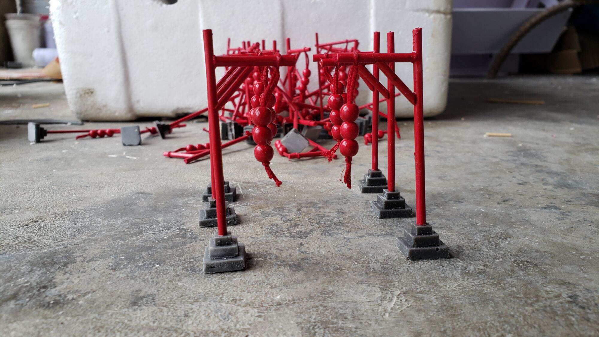 Phụ kiện trang trí tiểu cảnh Cột Đèn Lồng