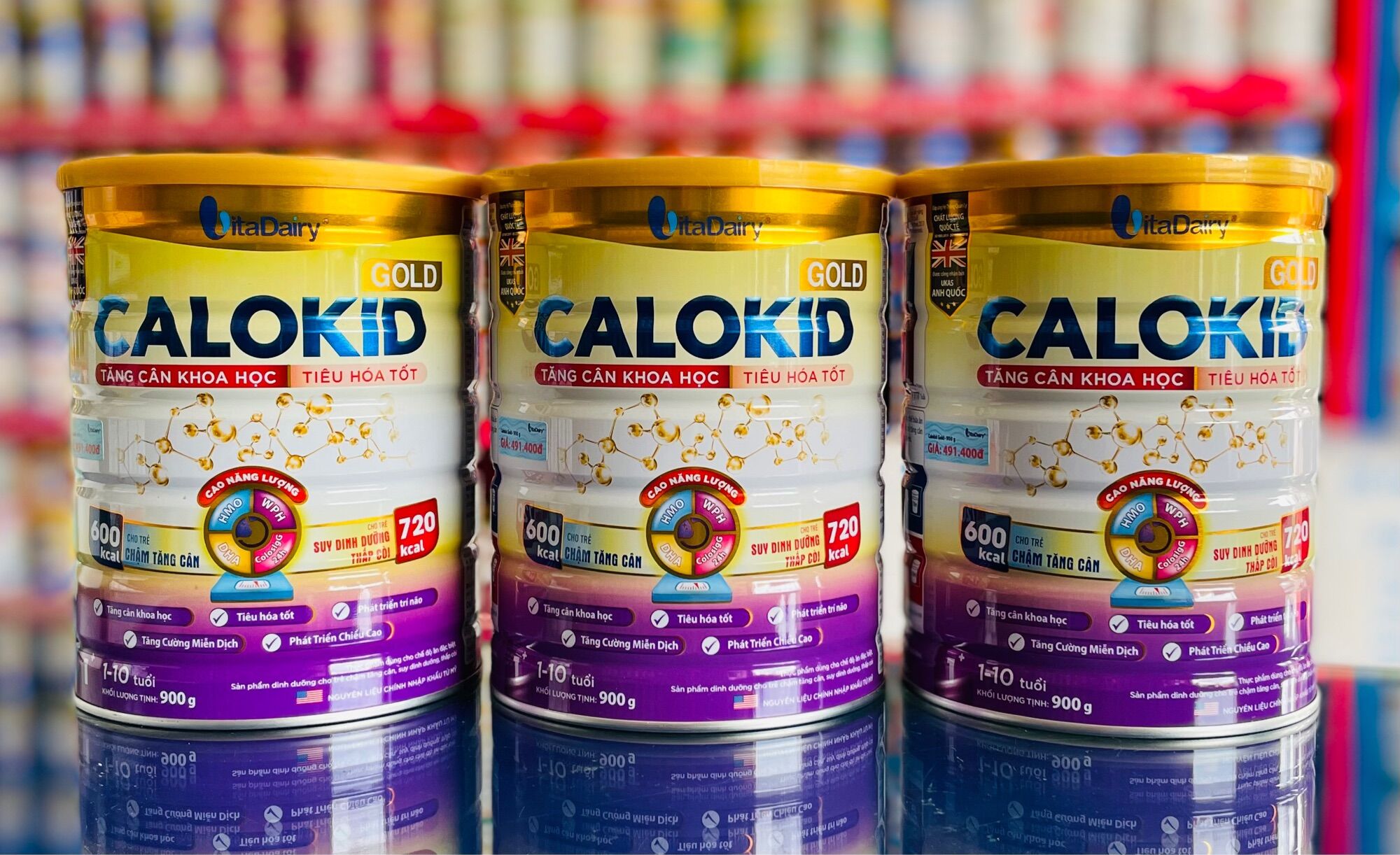 Sữa Bột CaloKid Gold 900g (1-10 Tuổi)