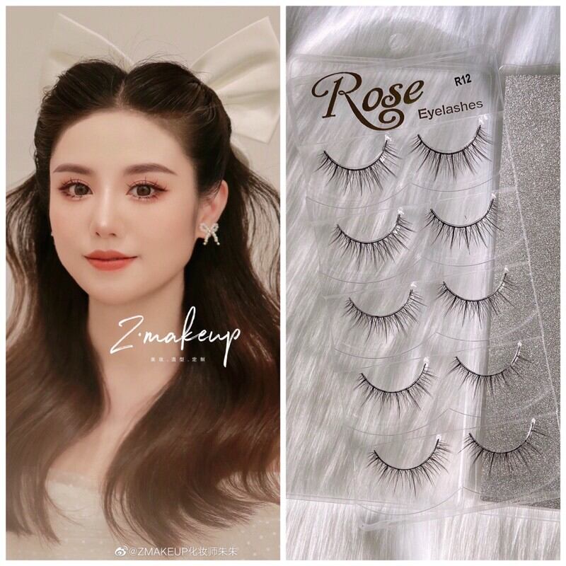 Lông mi giả rose cao cấp 5cặp