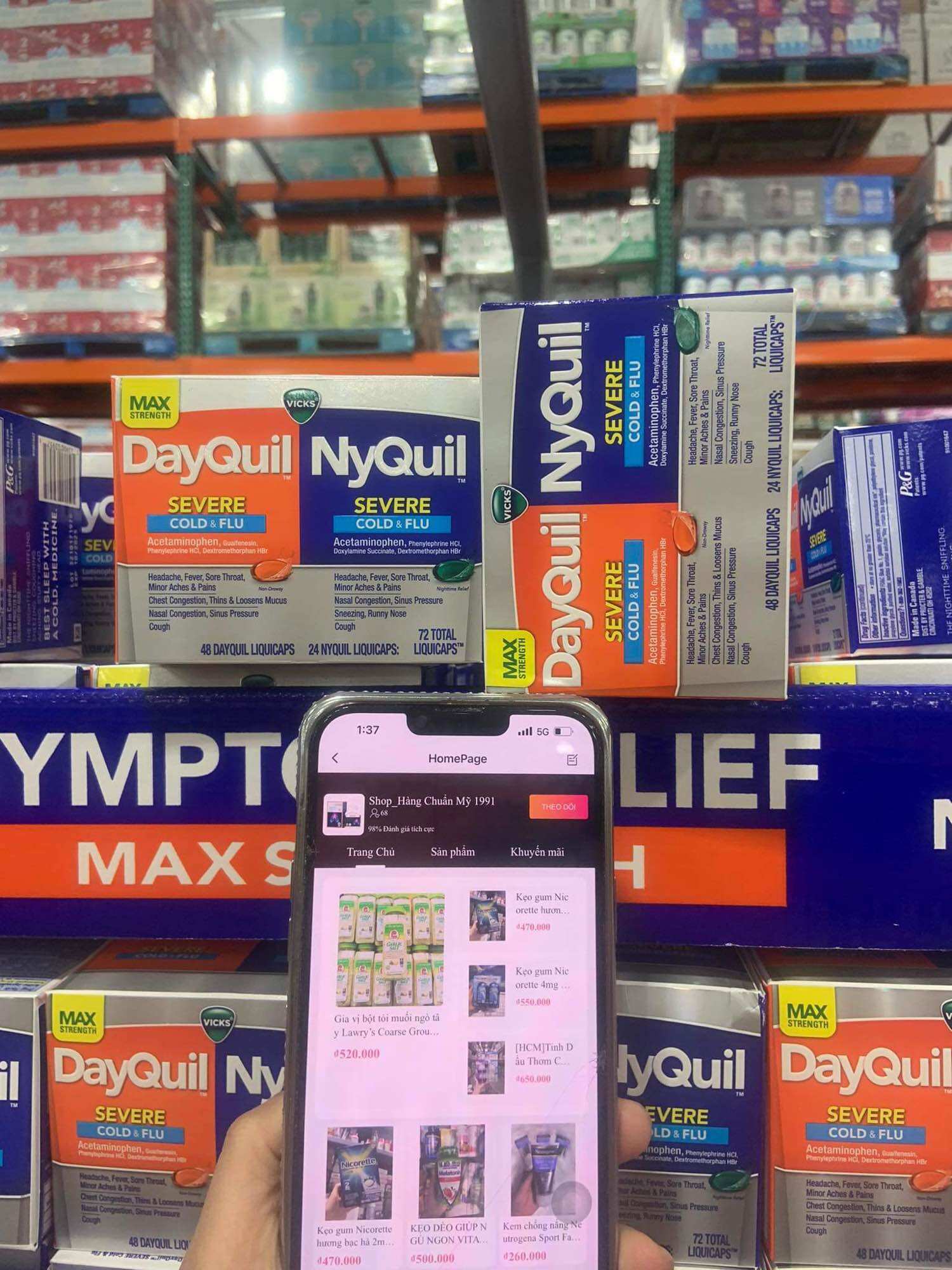 Vicks dayquil & nyquil 72v