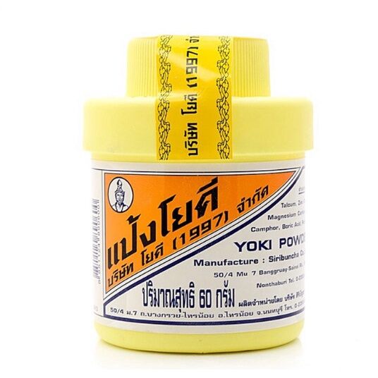 Phấn rôm khử mùi hôi chân , giày yoki powder 60g thái lan