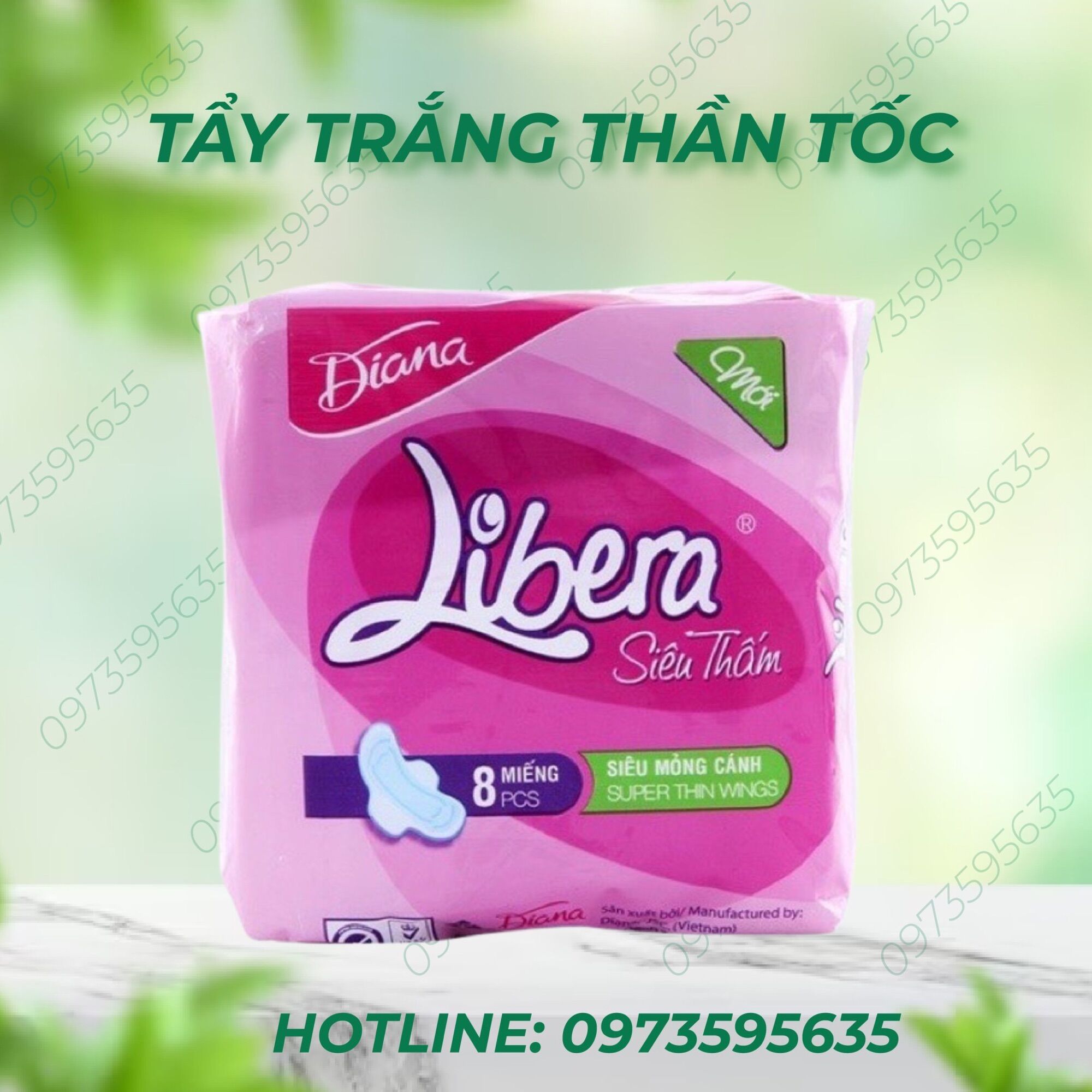 Băng vệ sinh Diana Libera có cánh siêu thấm