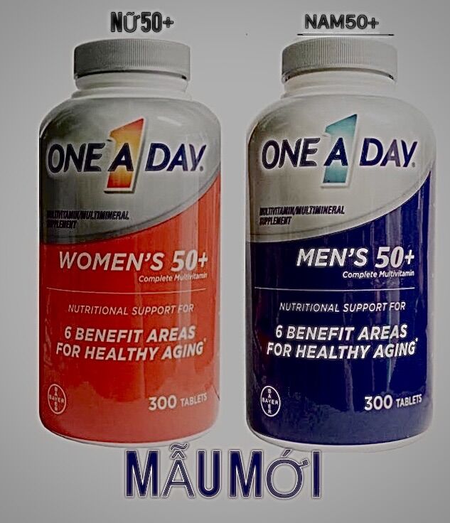 One a day for men or women trên 50 tuổi chai 300 viên