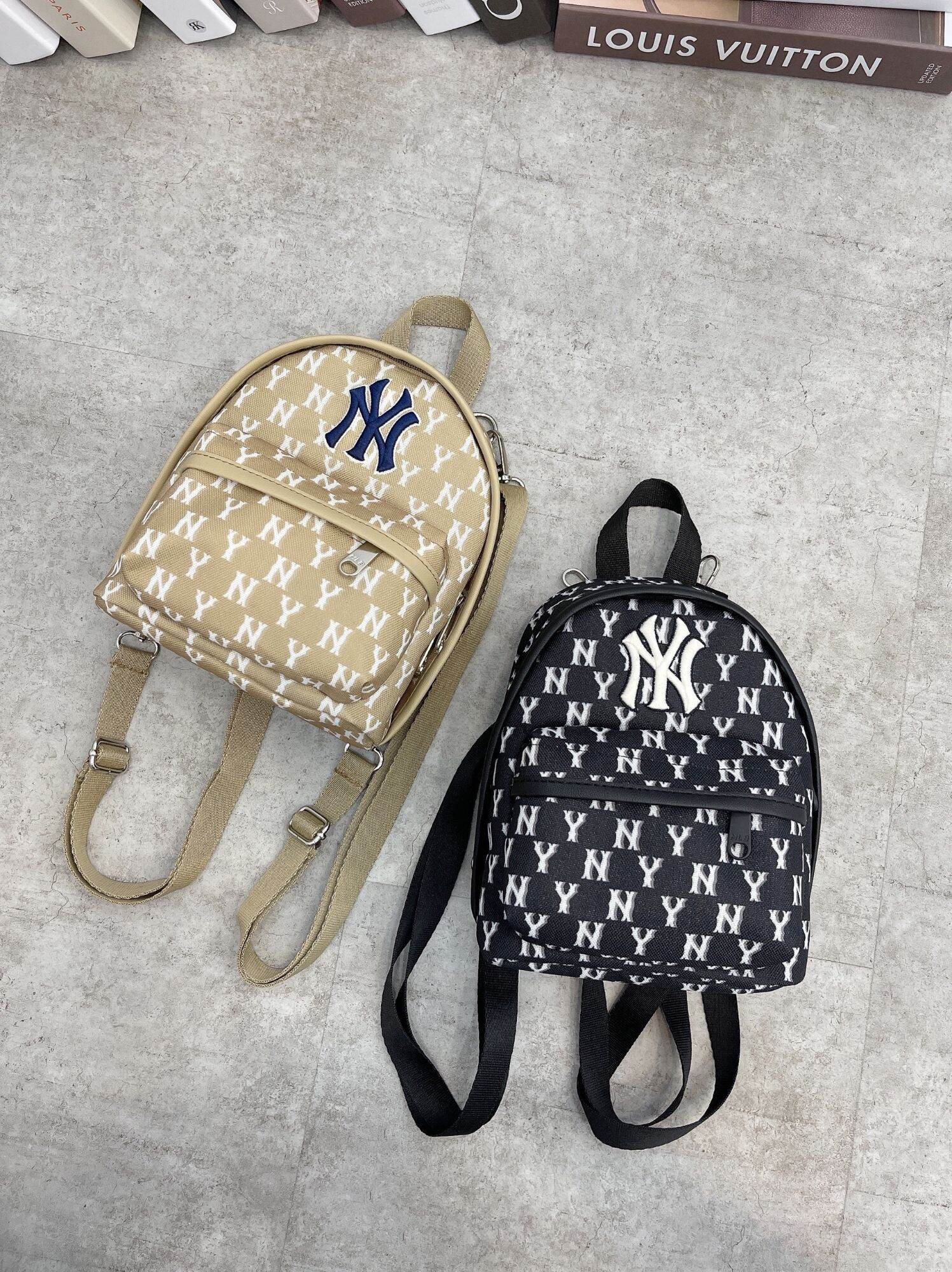 Balo mini MLB NY logo thêu họa tiết monogram