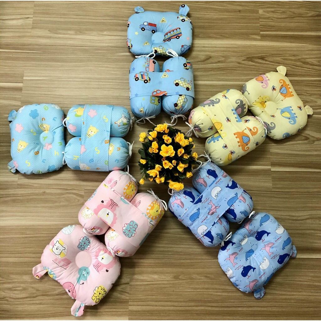 Bộ chặn kèm gối bông siêu kute cho bé từ 0m+