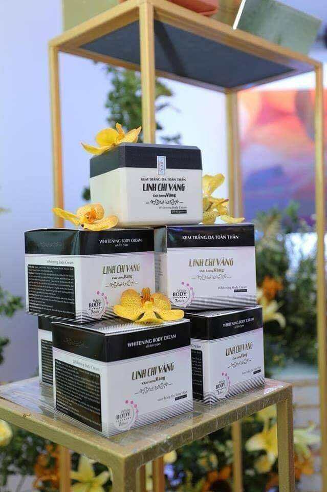 Kem Dưỡng Trắng Da Toàn Thân Linh Chi Vàng