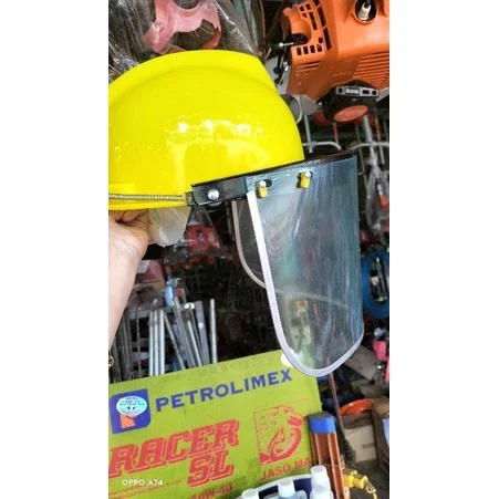 mũ bảo hộ lao động, máy cắt cỏ