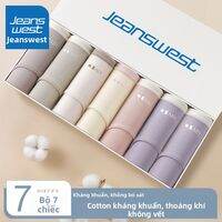 Jeanswest | Quần Lót Nữ Cotton Tân Cương Thoáng Khí Kháng Khuẩn Đáy 100% Cotton Cạp Trung Size Lớn