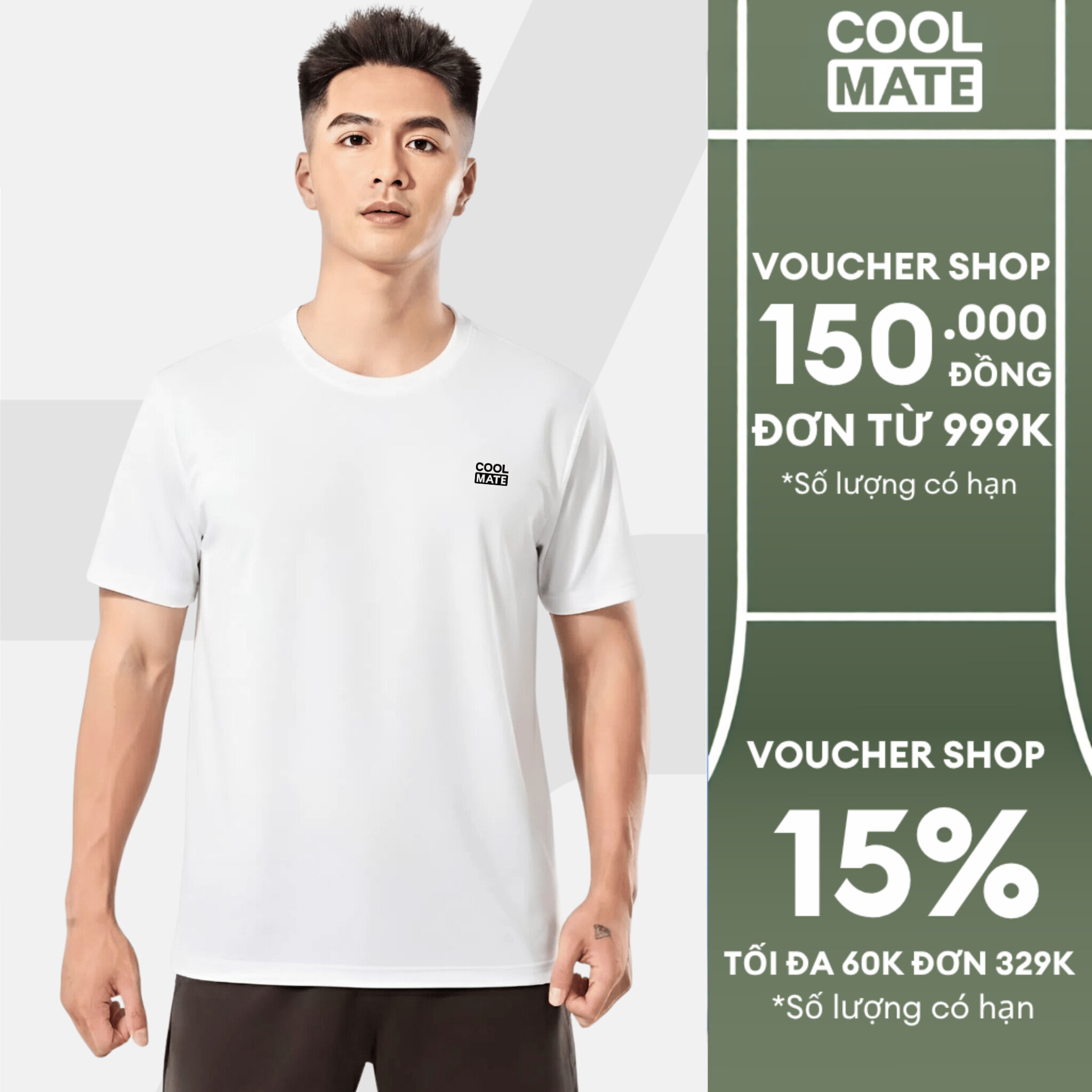Áo thun thể thao nam ProMax S1, áo tập Gym, chạy bộ , Pickleball, Tennis thoáng khí, thấm hút tốt Coolmate