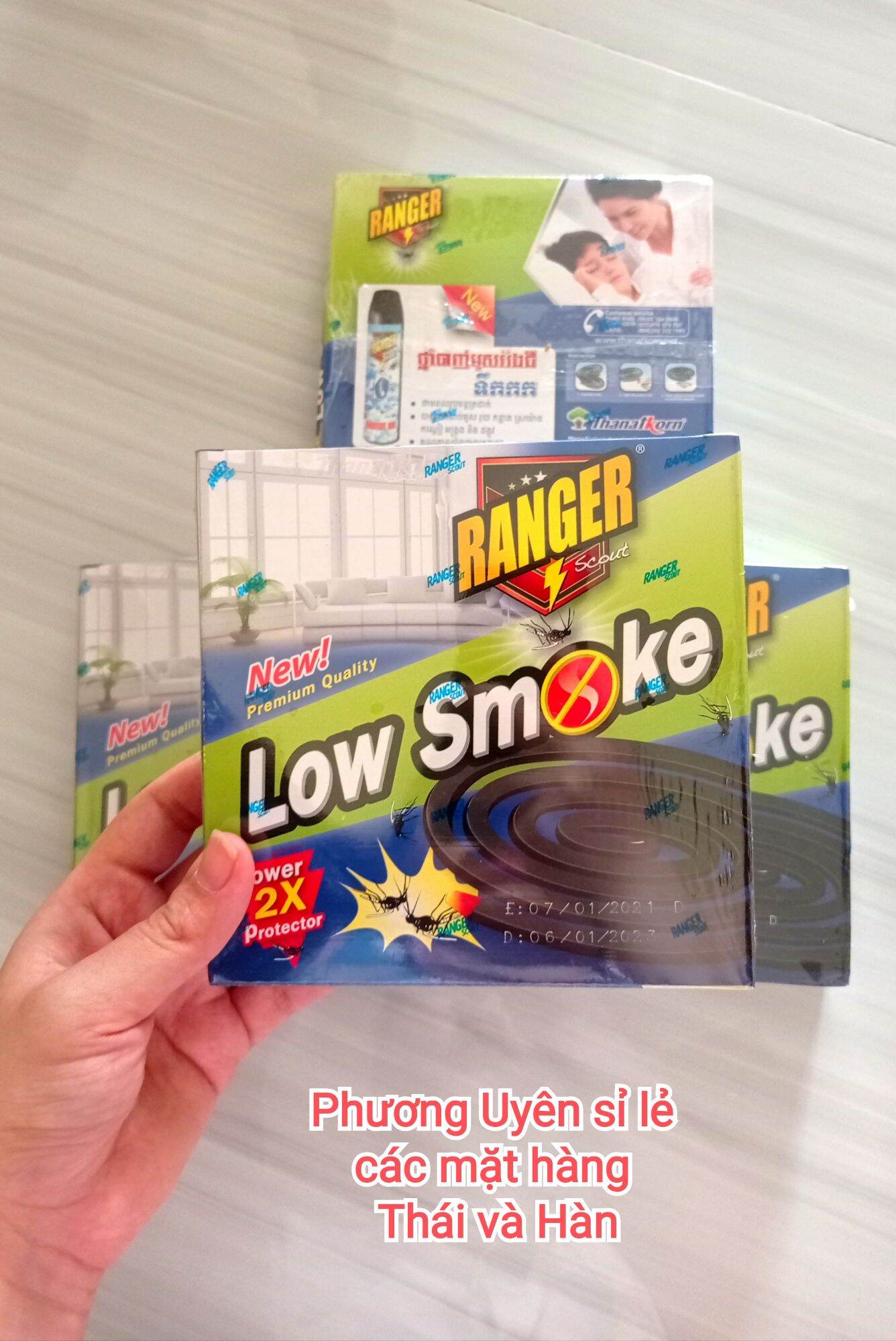 Nhang muỗi khoảnh Ranger Low Smoke ít khói, không độc hại