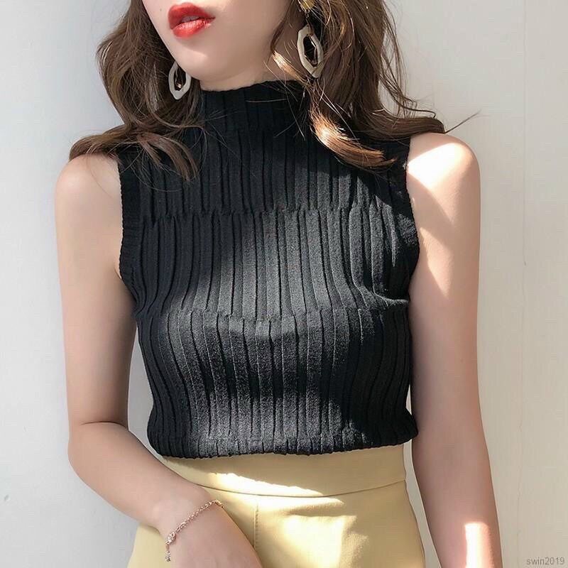 [HCM] ÁO THUN CỔ LỌ CUỐN BIÊN FROM DƯỚI 50KG