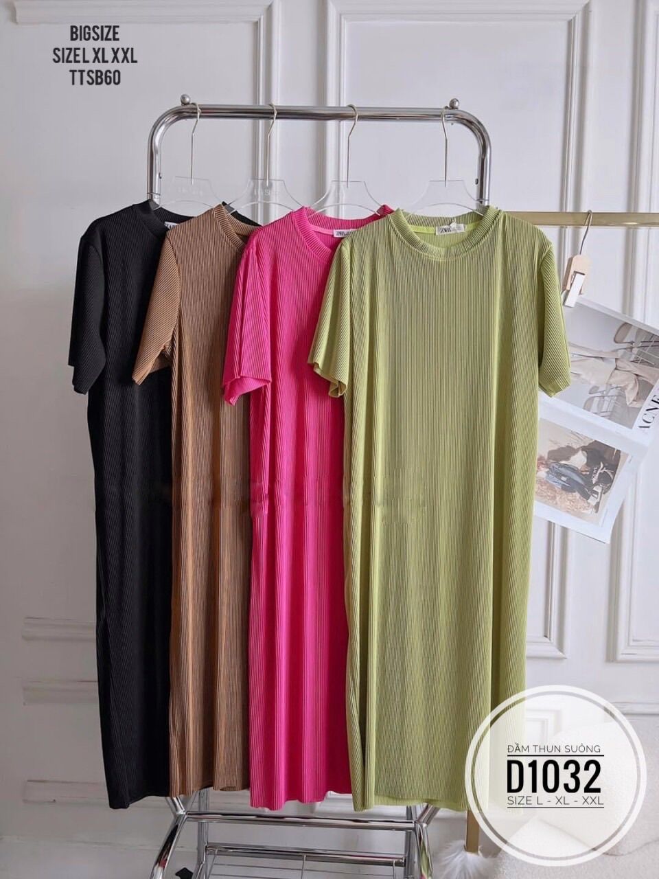 Bigsize 60- 90kg đầm thun suông
