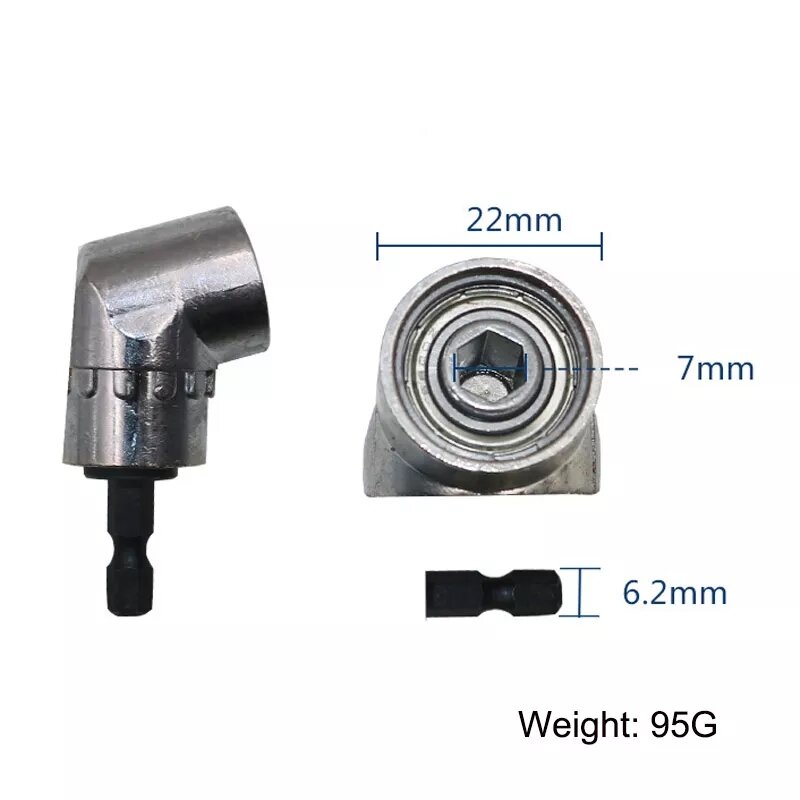 Đầu chuyển hướng khoan bắt vít chân lục giác góc hẹp 105 Độ