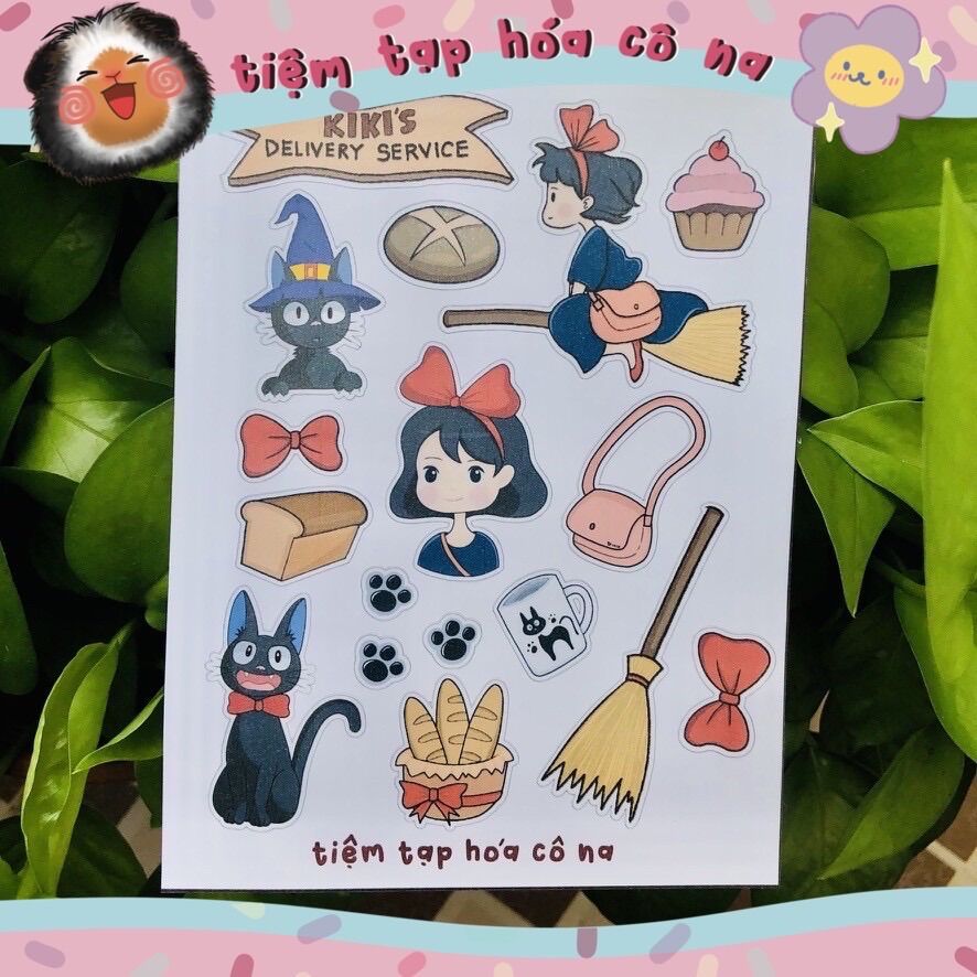 - Sticker / Hình dán Kiki’s Delivery - tiemtaphoacona