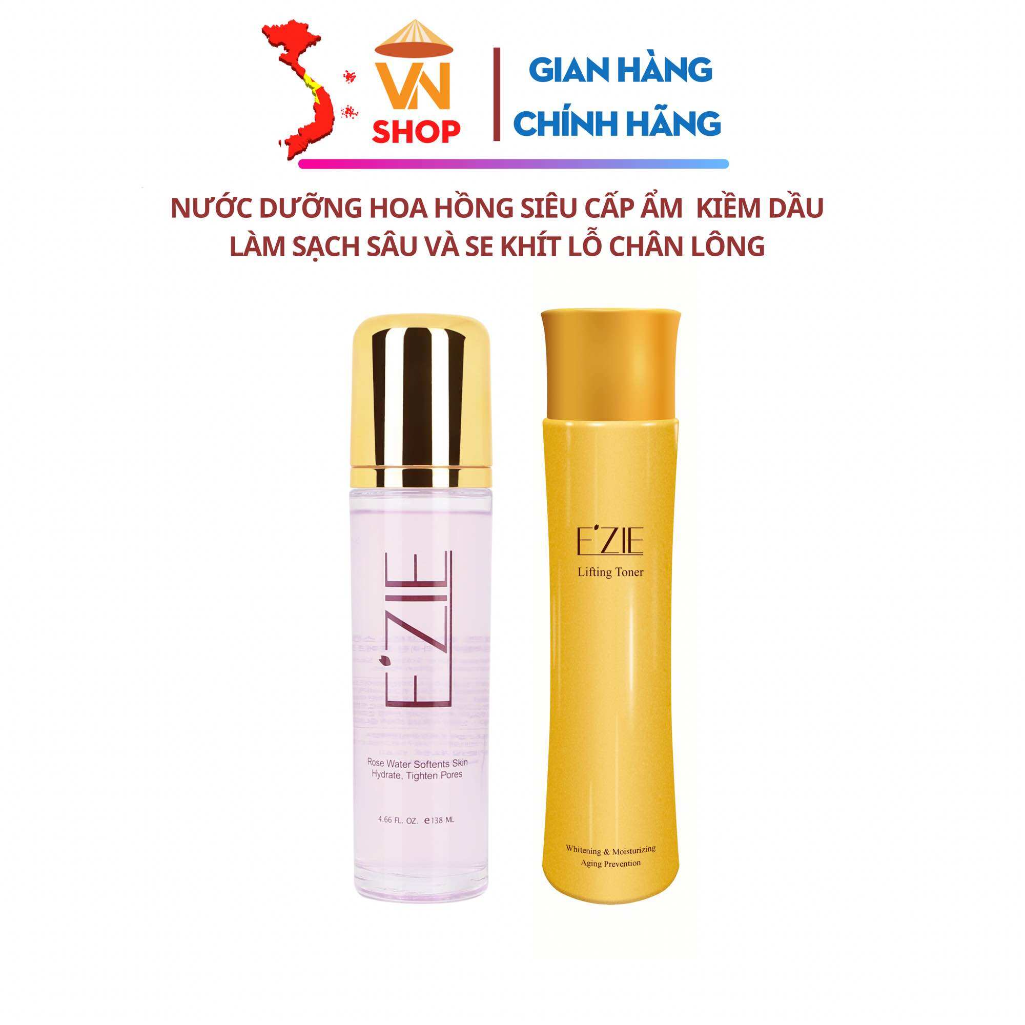 Nước hoa hồng ezie toner ezie kiềm dầu cân bằng ph