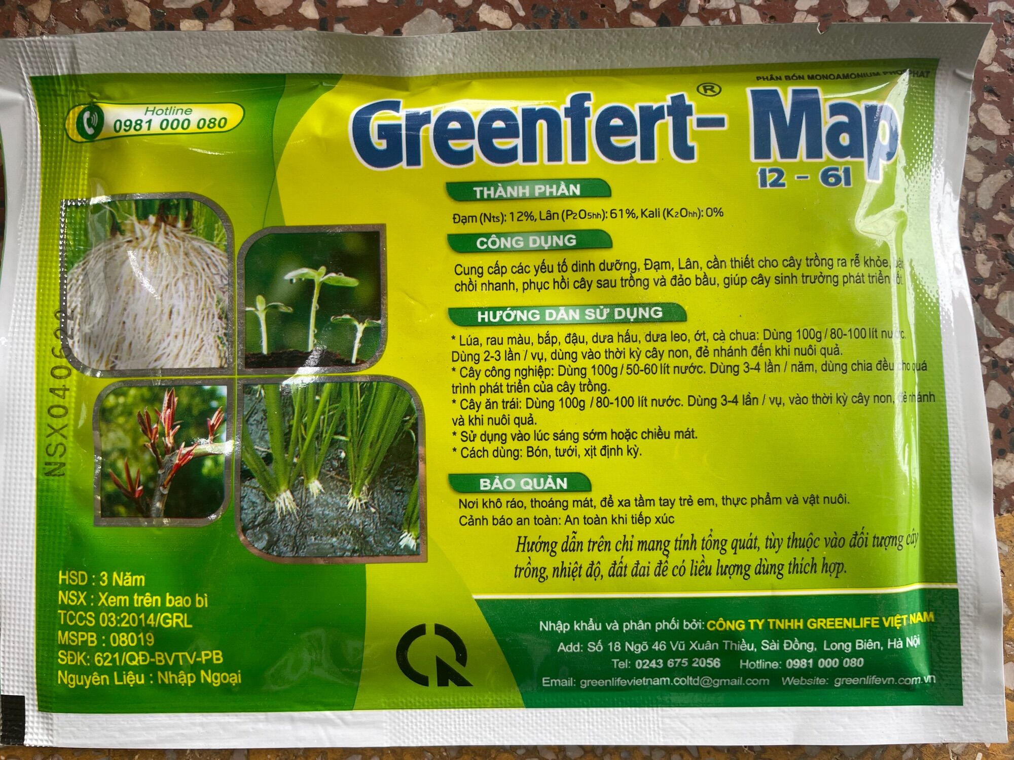 Phân bón kÍch rễ Map 100gr