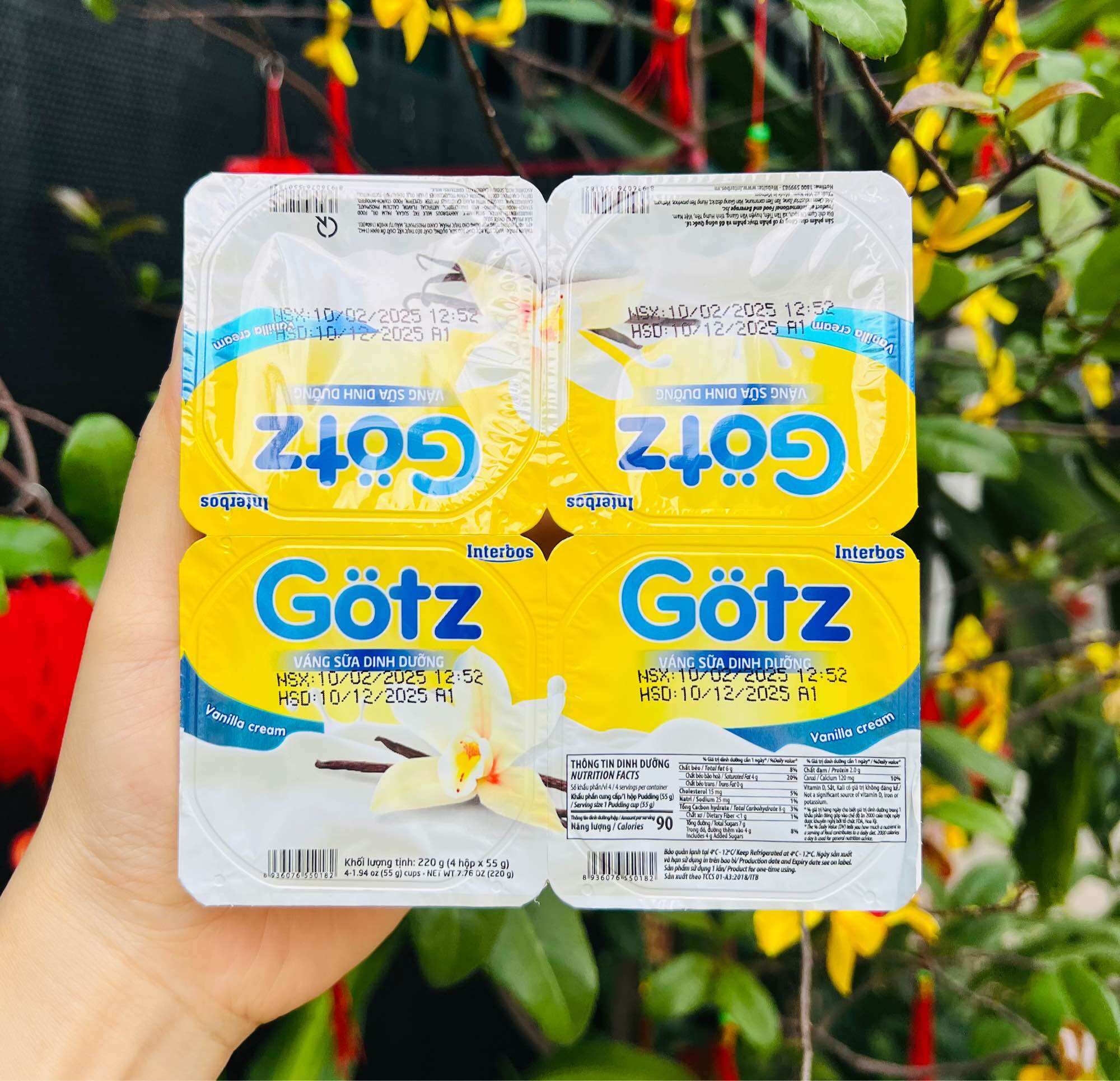 ⚡️Lốc 4 hộp váng sữa Gotz (date T5/2026)