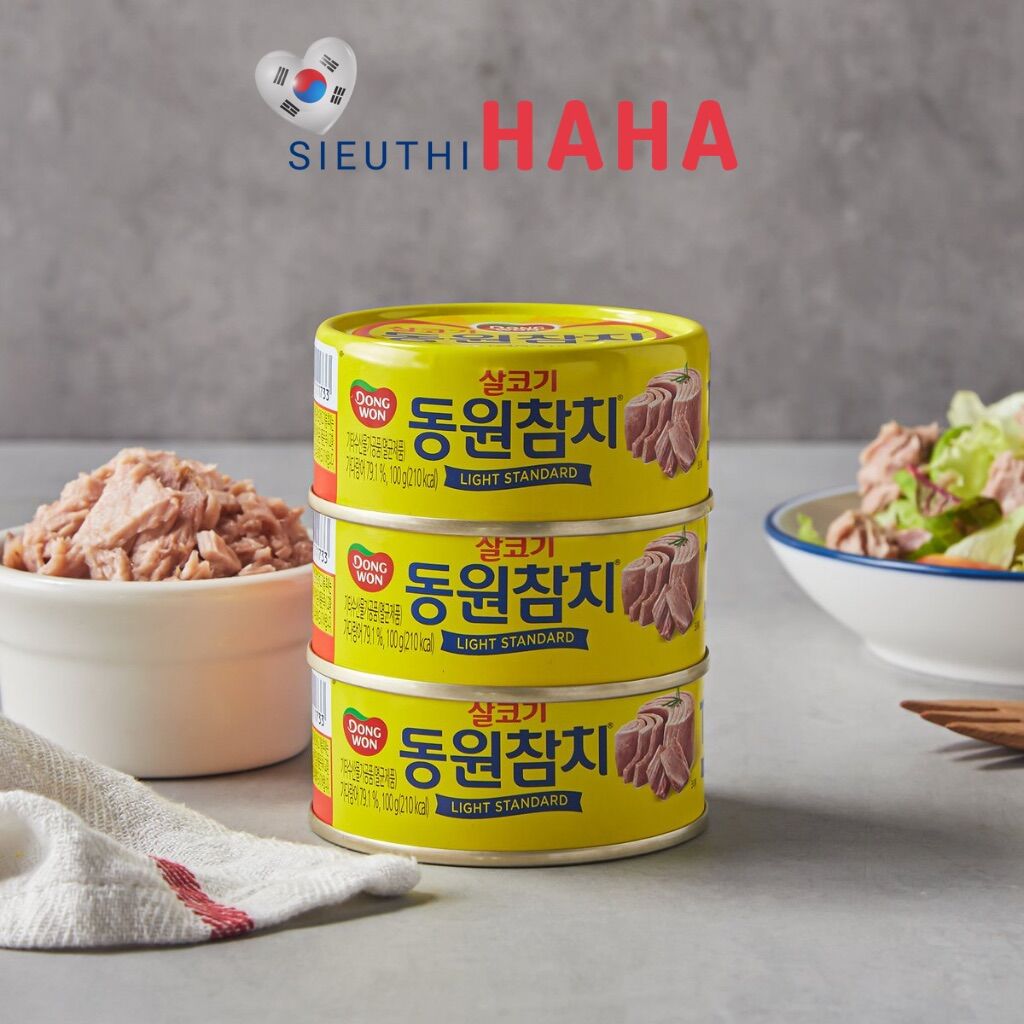 Cá ngừ đóng hộp light standard Dongwon [동원]라이트스탠다드(동원참치) 100g