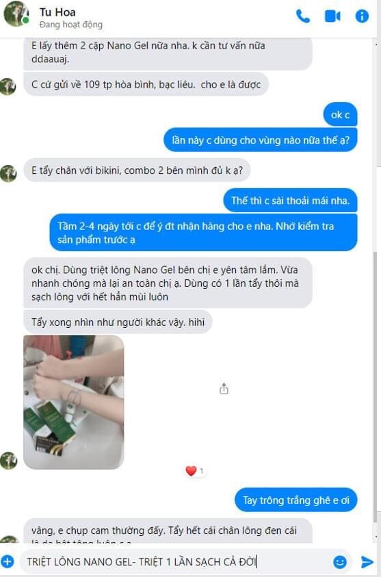 KEM TRIỆT LÔNG NANO GEL vĩnh viễn