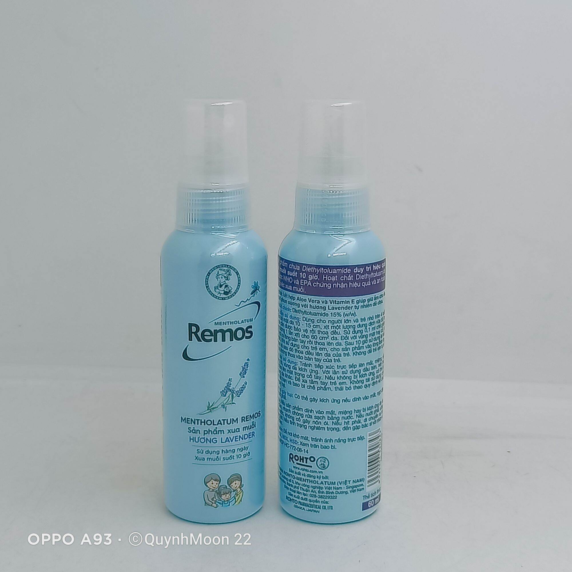Xịt chống muỗi Remos Lavender lọ 60ml