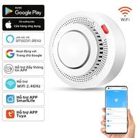 Tuya Wifi Khói Báo Động Cháy Bảo Vệ Khói Detector Smokehouse Kết Hợp Báo Động Cháy Nhà Hệ Thống An Ninh Nhân viên Cứu Hỏa