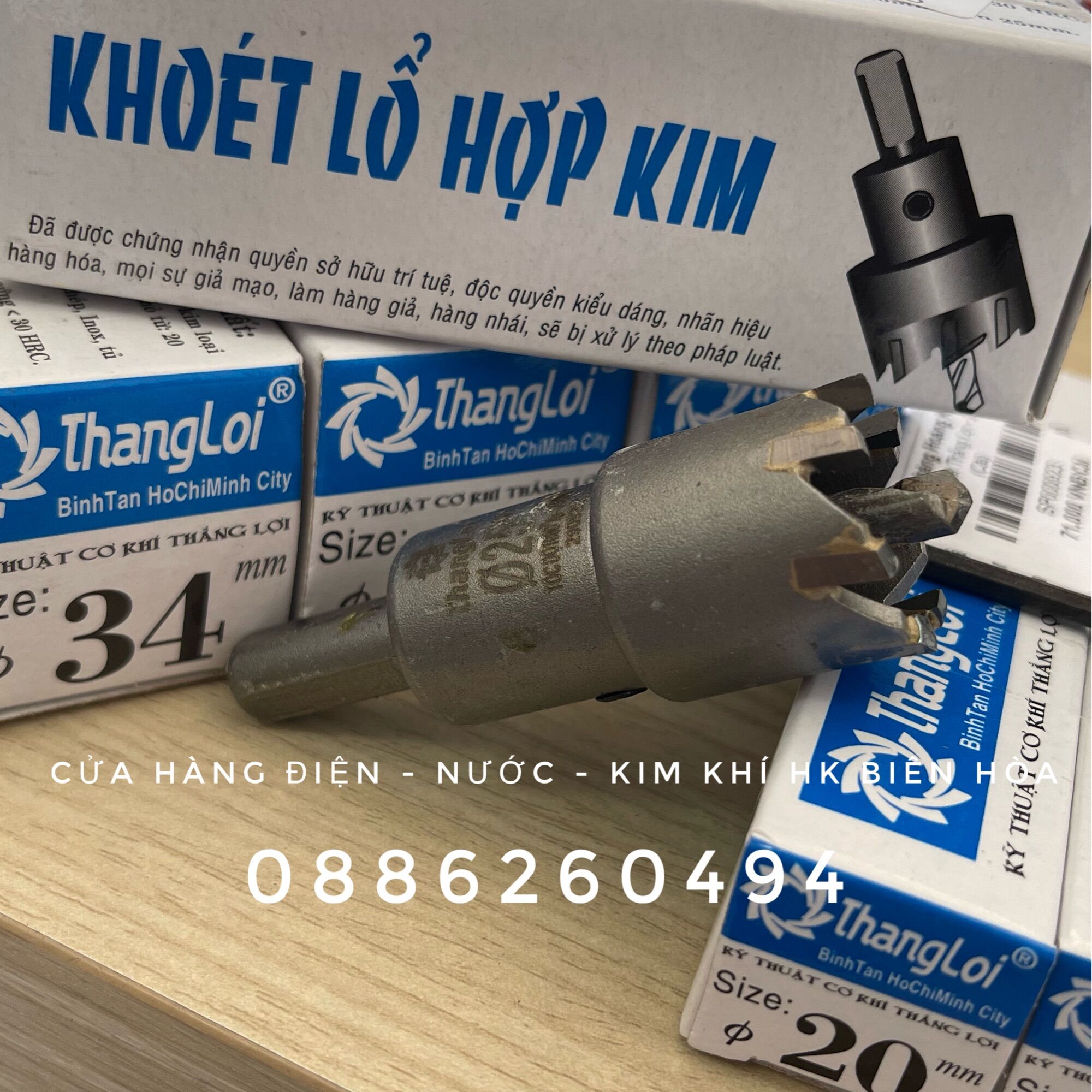 Mũi khoét lỗ hợp kim thắng lợi