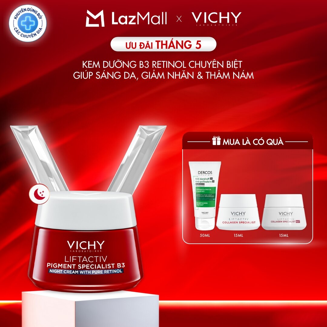 Kem dưỡng mờ thâm nám, sáng da Lifactiv B3 Pure Retinol Cream Night 50ml