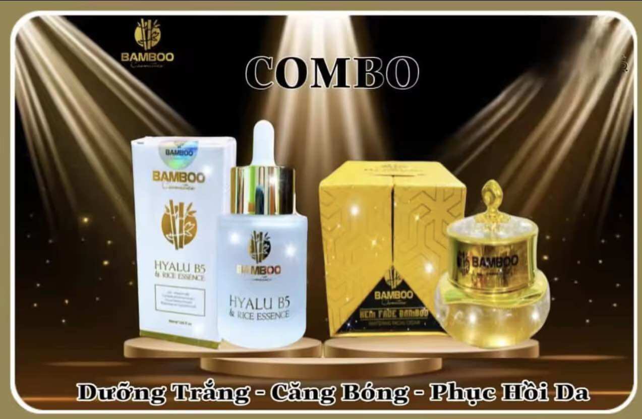 Comboo Kem Face LụaVà Serum B5 30ml Bamboo (Chính Hãng )