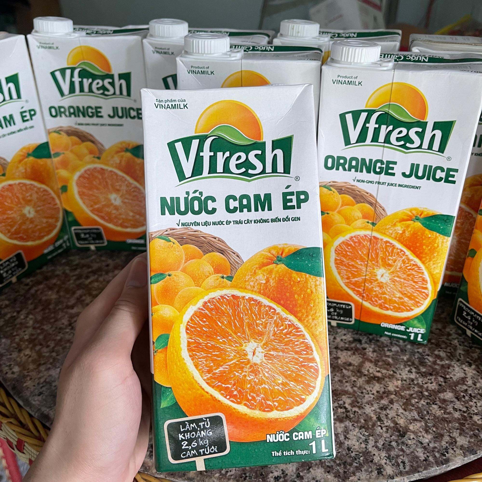 Nước ép cam tươi nguyên chất 100% VFresh Date từ 4/2023