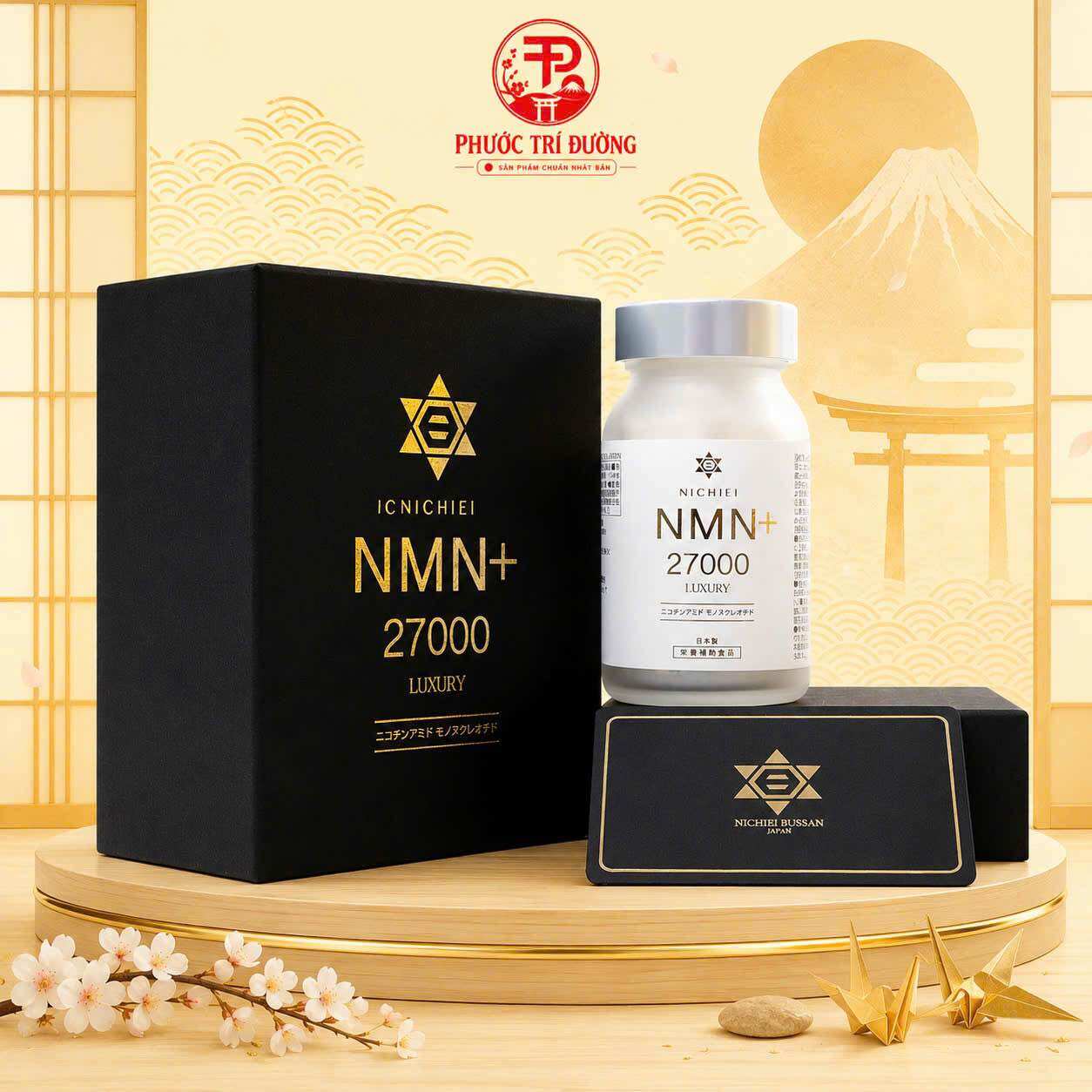[NMN+ 27000] Viên uống Nichiei NMN+ 27000 Luxury Nhật Bản 90 viên - Viên uống hỗ trợ chăm sóc da và ngăn ngừa lão hóa