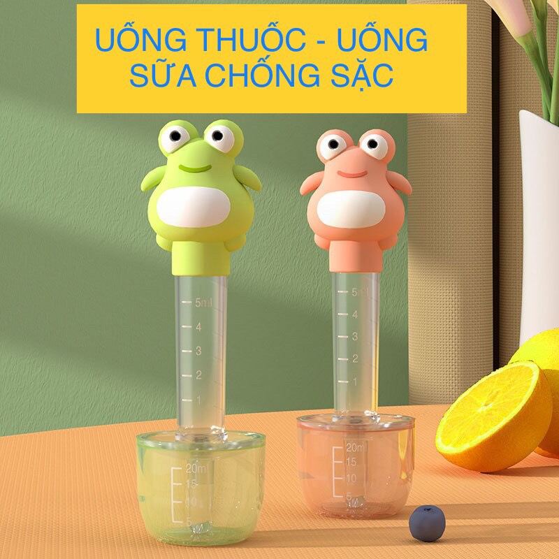 Dụng cụ bón thuốc, bón sữa. Ống bón thuốc bón sữa cho bé hình chú ếch