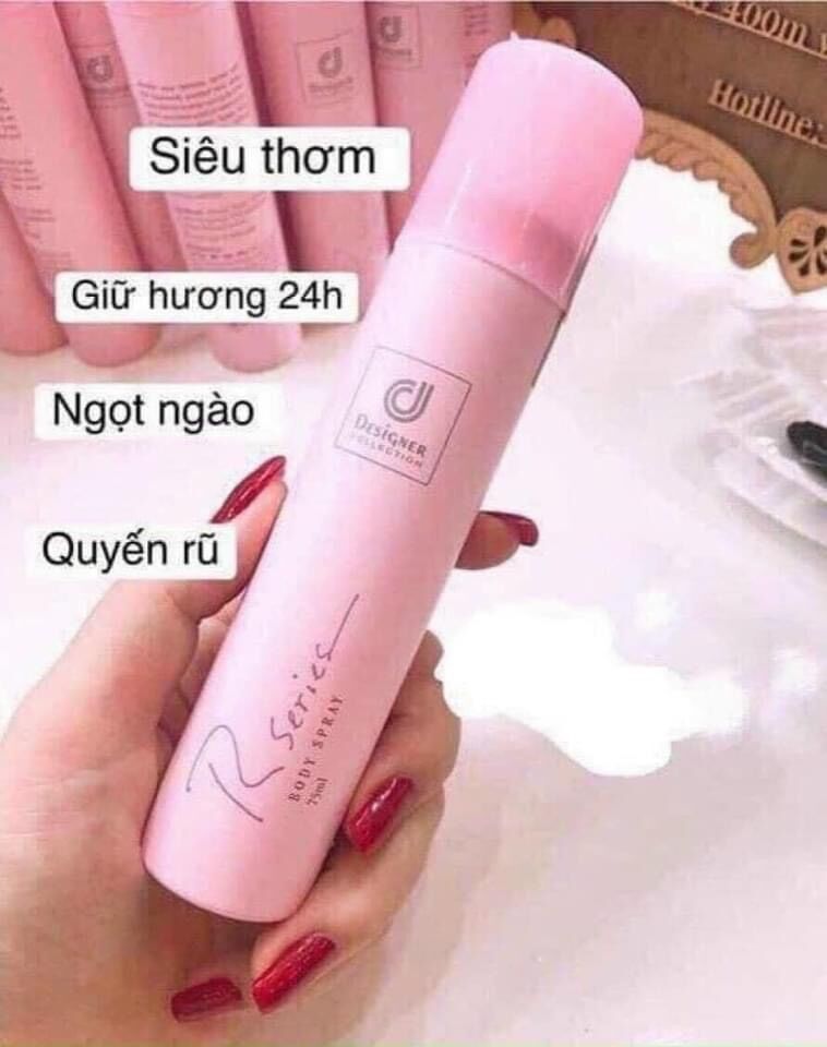 Xịt thơm toàn thân Rseries 75ml thái lan