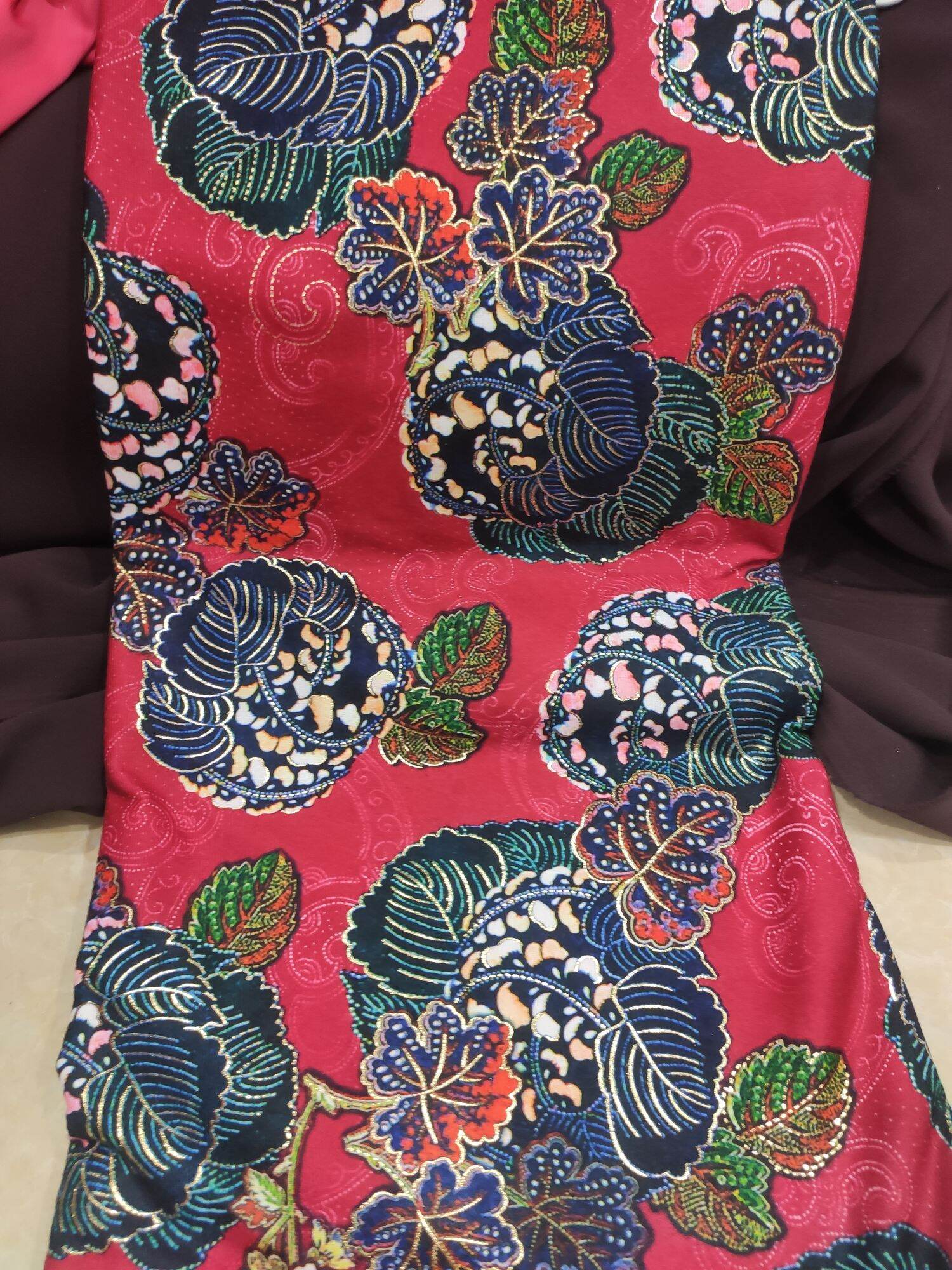 Vải thun cotton ánh kim, cotton 💯 mềm mịn, co giãn 4 chiều