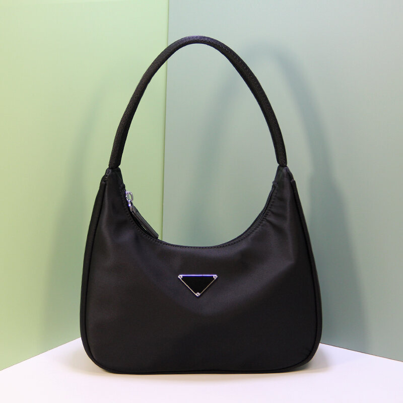 Túi Xách Vải Nylon Túi Đeo Vai Đơn Cho Nữ Túi Đi Làm Nhỏ Túi Xách Mềm Có Khóa Kéo Túi Xách Kiểu Tròn Mới Mùa Hè 2024