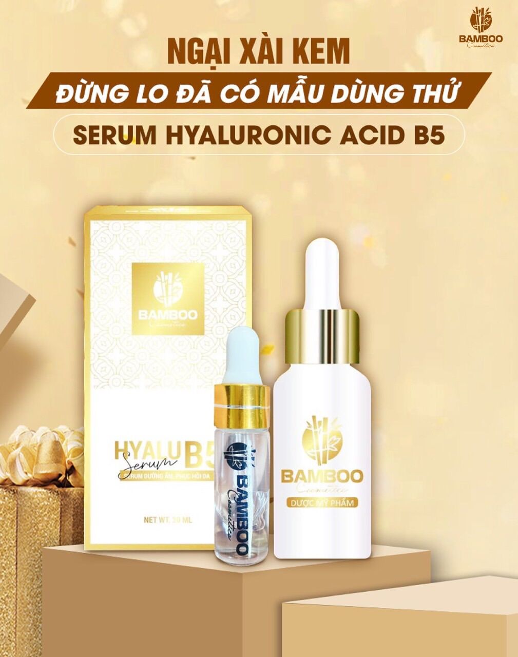 [Mini] Serum phục hồi da Bamboo - dịu da, phục hồi, căng bóng